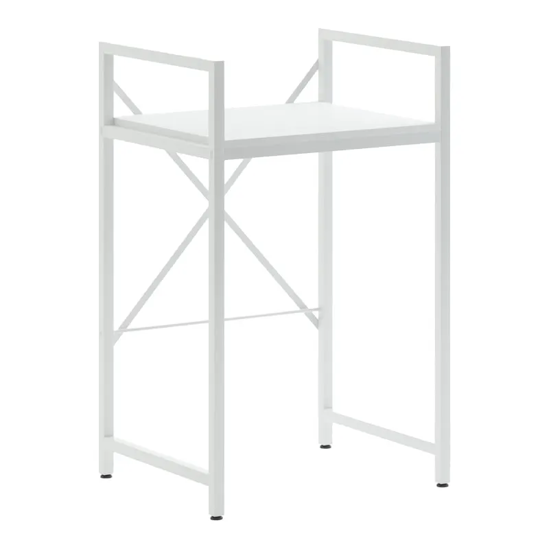 Raft suport pentru masina de spalat si uscator Delavar, Metal, 72x60x116 cm - Alb
