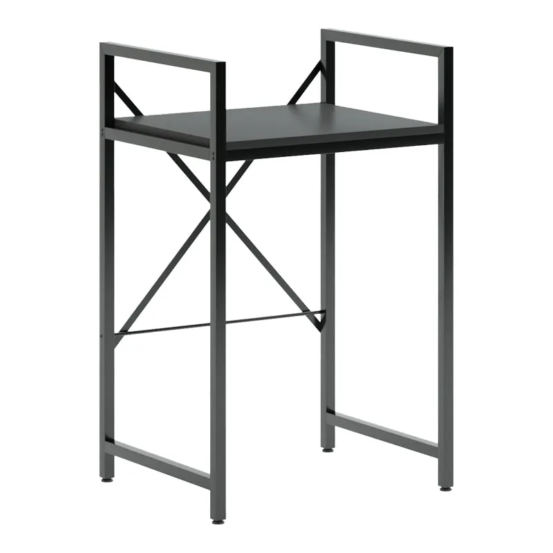 Raft suport pentru masina de spalat si uscator Delavar, Metal, 72x60x116 cm - Negru