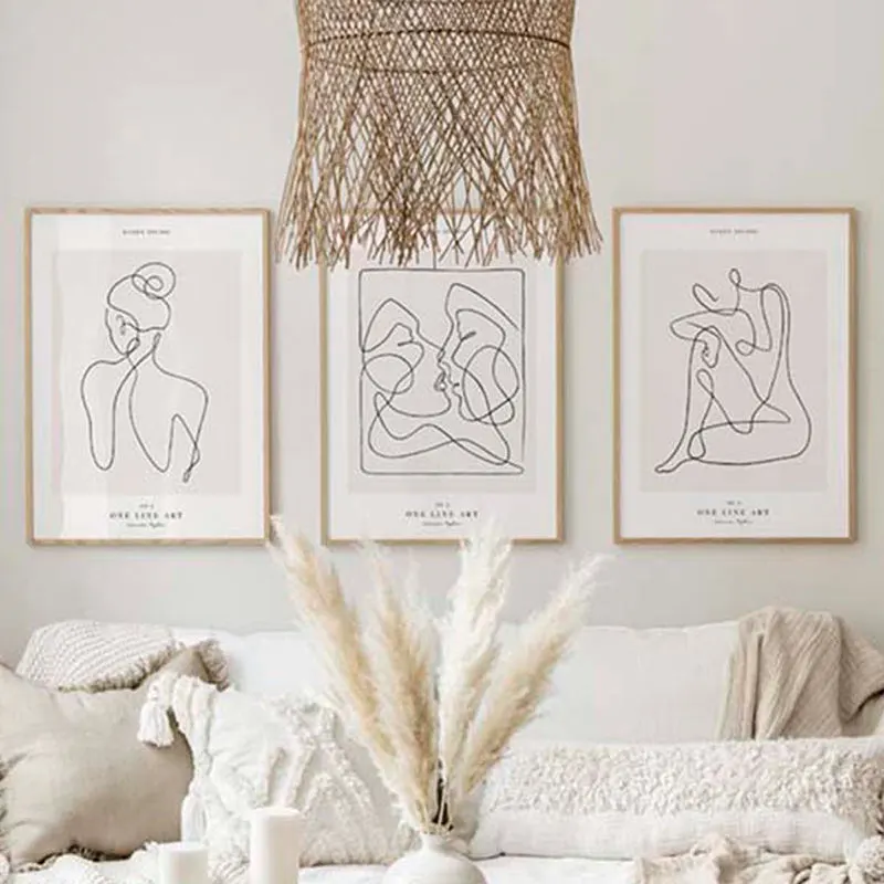 Tablou triptic Aelith, Multicolor, 33x48 cm - Multicolor
