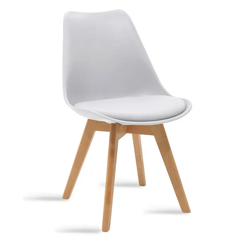 Scaun Gaston cu, neagra - stejar, 57x48 cm - Alb
