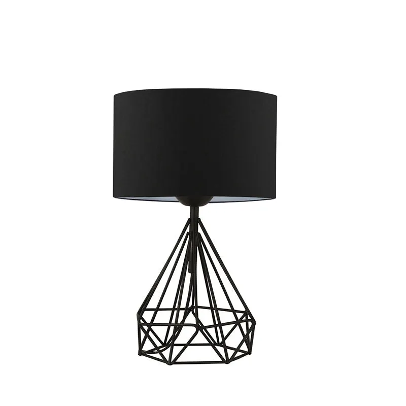 Lampa de masa PWL-1079, negru, D24x41 cm - Negru