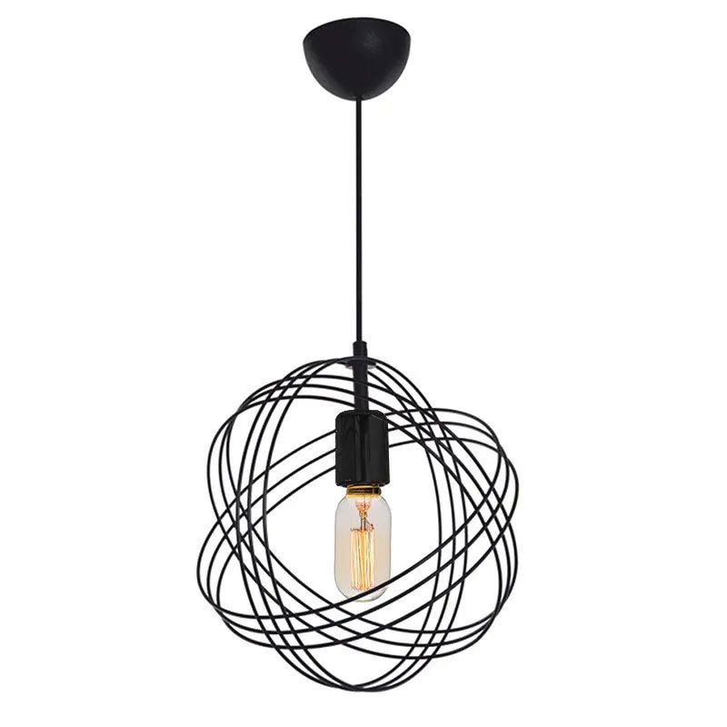 Lustra Idris, negru, D30x75 cm - Negru