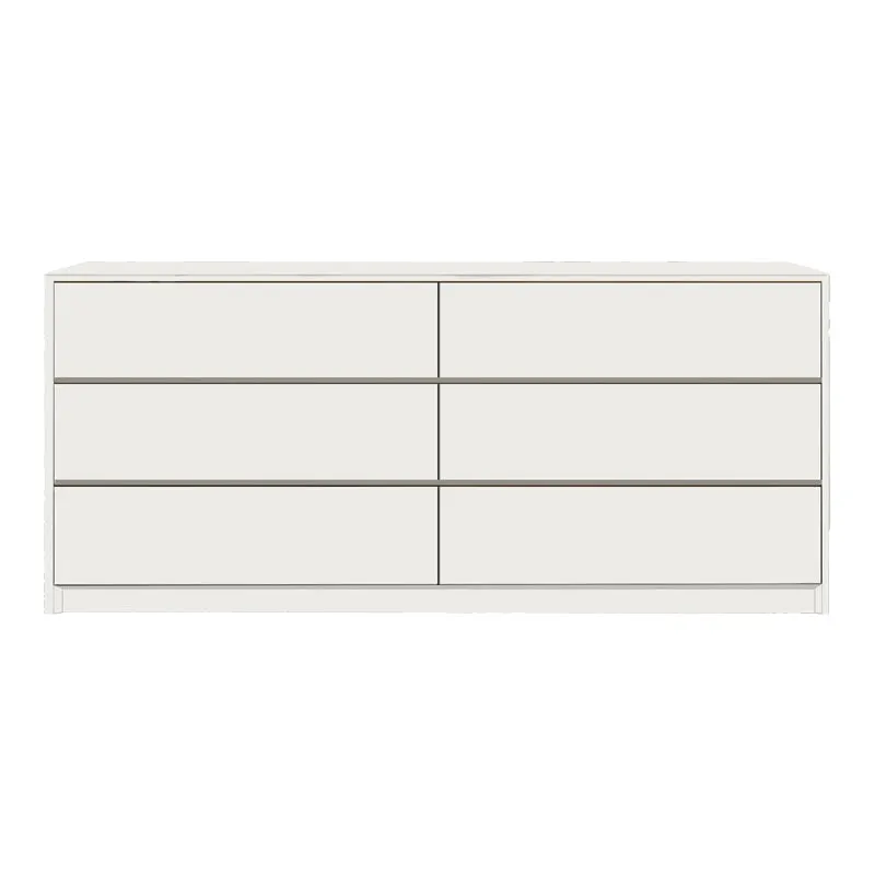 Comoda Kuanger cu sertare, Alb - Stejar, 120x40x70 cm - Alb