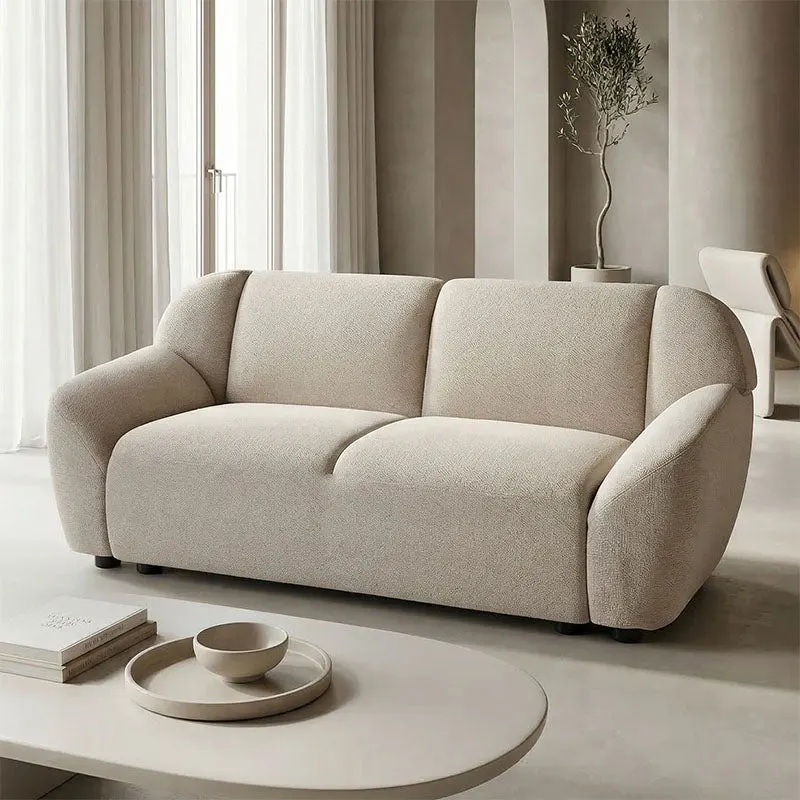 Canapea Echono, Stofa, 144x88x77 cm - Bej
