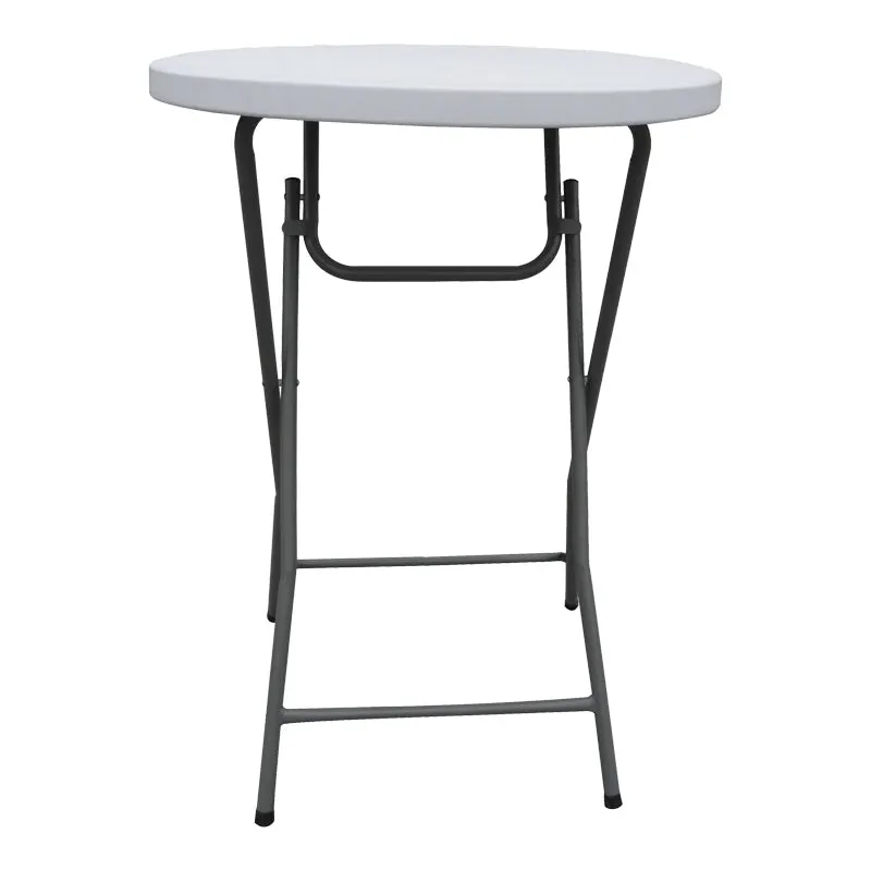 Masă de catering pliabilă, Plastic, Alb, 81x110 cm - Alb