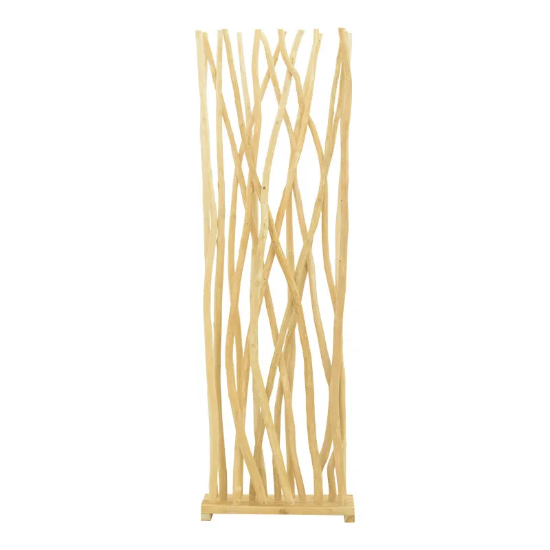 Decorațiune de podea Jati, Rustic, Lemn Teak, Natur, 60x20x190 cm - Natur