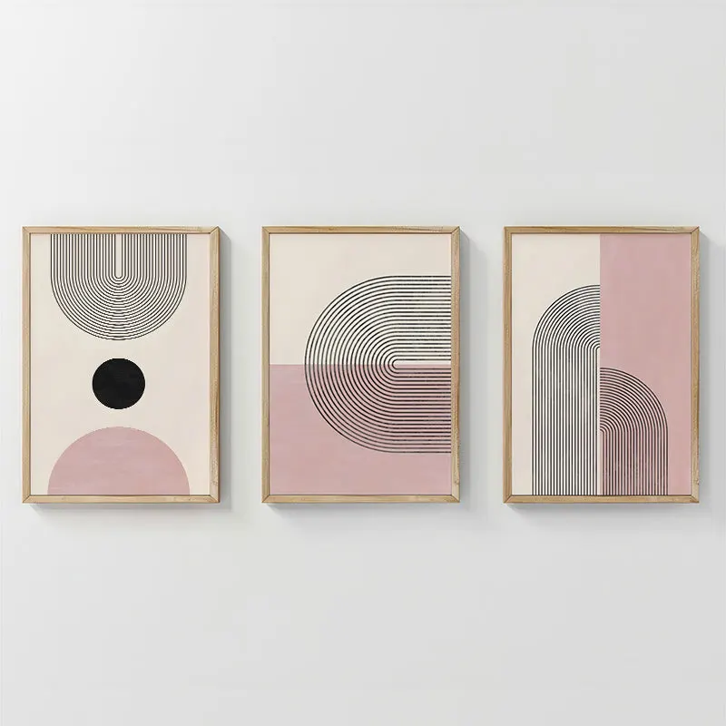 Tablou triptic Ourva, Multicolor, 33x48 cm - Multicolor