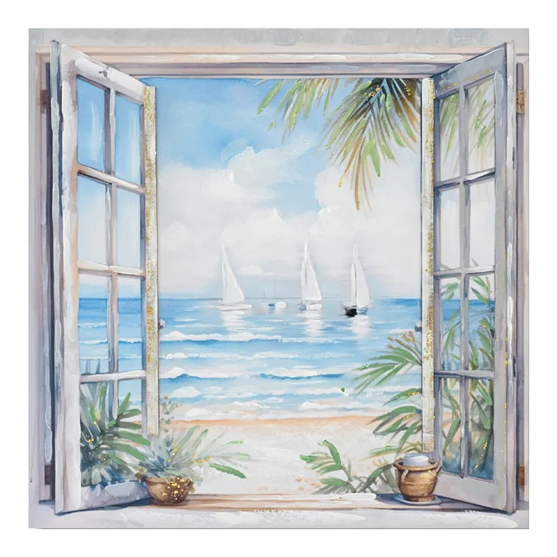 Tablou Canvas cu Efect 3D Deive I, Multicolor, 80x80 cm - Multicolor