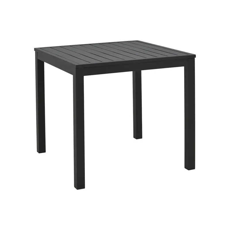Masa de plaja din aluminiu Kliton, Aluminiu, Diverse culori, 45x45x41 cm - Negru