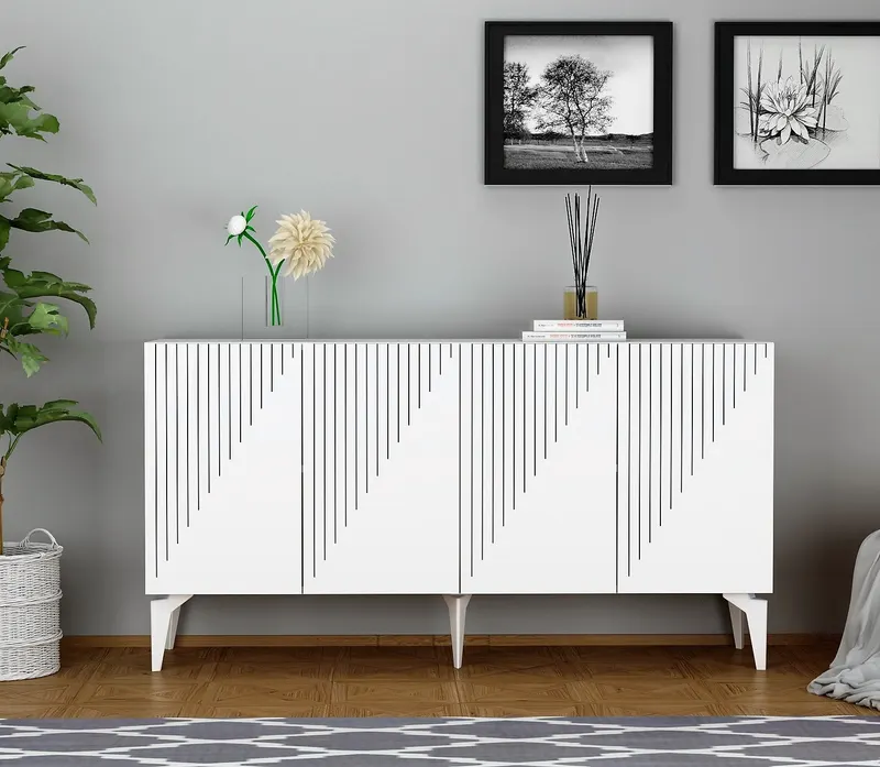Mobila Desen 150x40 - Alb