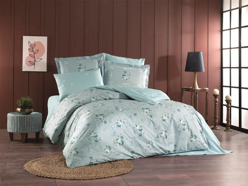 Set Lenjerie de pat double, 200 x 220 cm - Multicolor