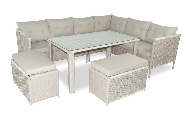 Set De Lounge De Grădină Paris, Maro Inchis, 4 bucati - arsiv9
