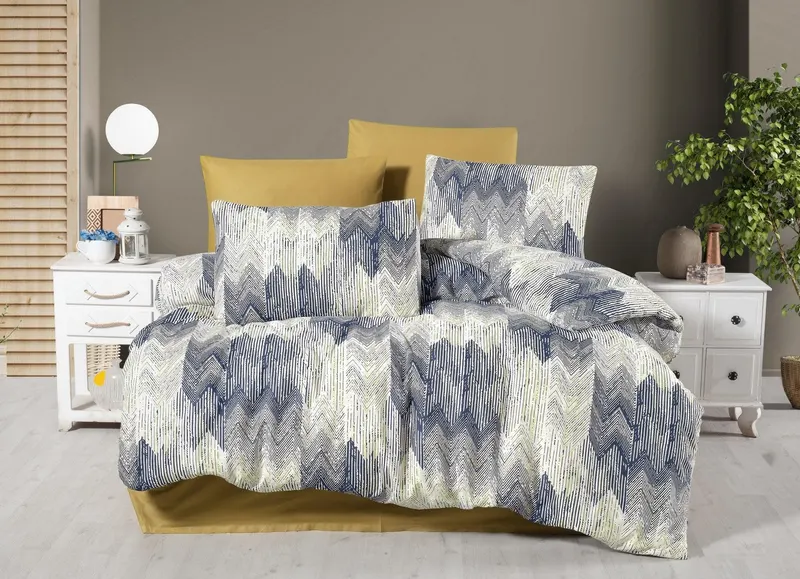 Set Lenjerie de pat double, 200 x 220 cm - Multicolor