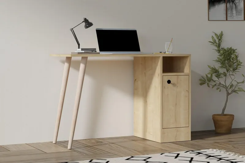 Birou Calvin cu usa, 110 x 75 x 50 cm - Stejar