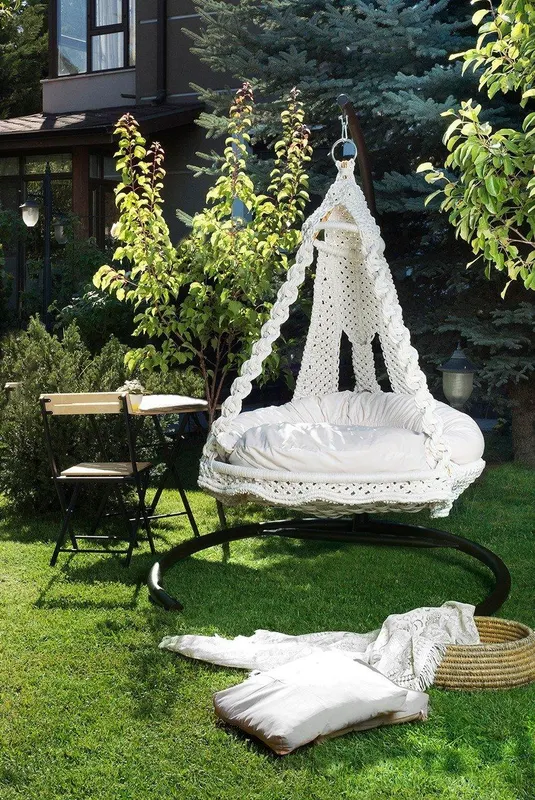 Balansoar de gradina Spider, Crem - Crem