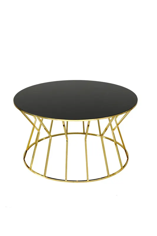 Masuta de cafea Kumsaati 9208, Aur, 80x43x80 cm - Auriu