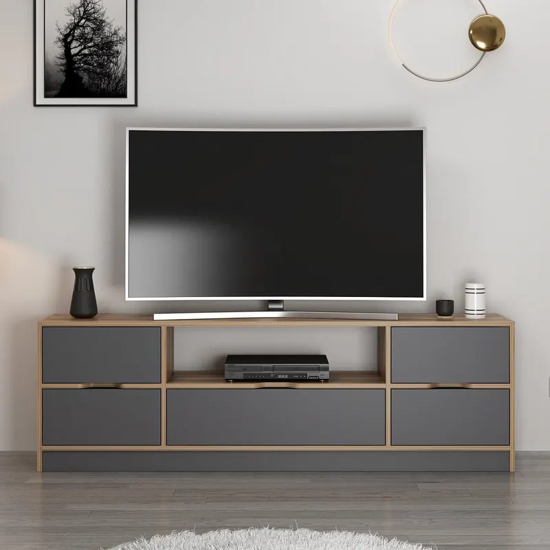Comoda TV Elina, Nuc, 180x57x35 cm - Nuc