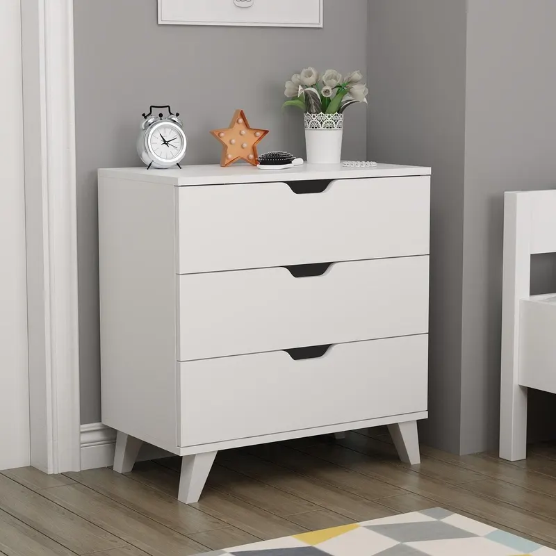 Comoda Valencia 3, Alb, 40x76x72 cm - Alb