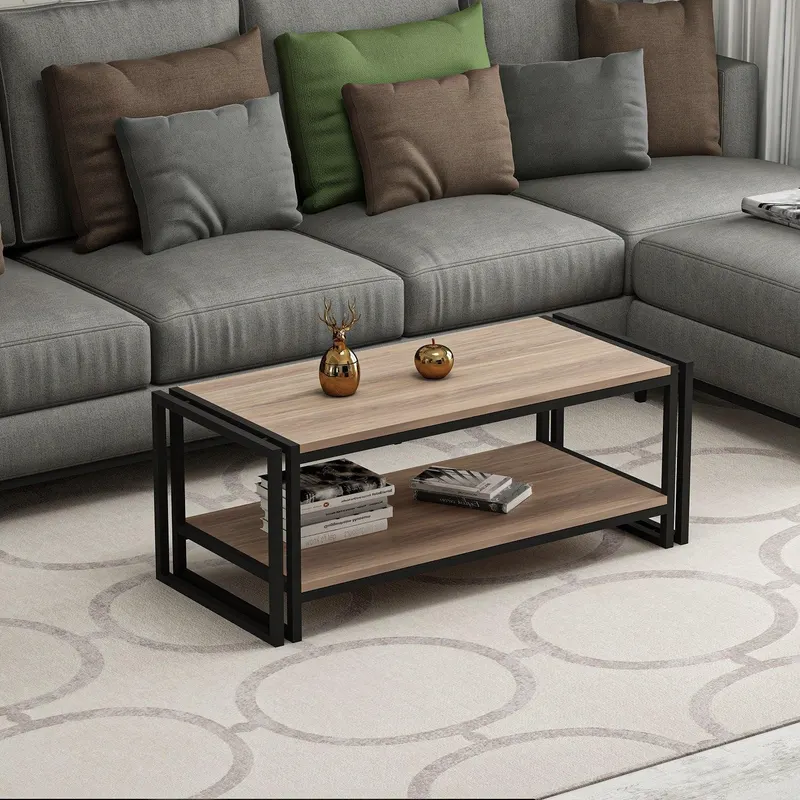 Masuta de Cafea Lesa, Stejar, 102x40x45 cm - Stejar
