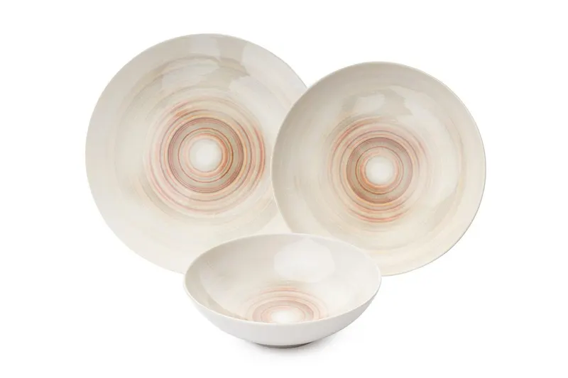Set de cină, Multicolor, 25x2x25 cm - Multicolor