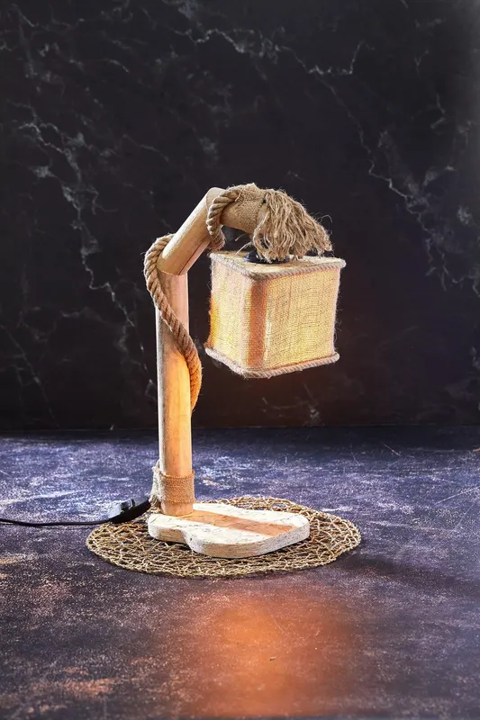 Veioză Cylinder Table Lamp - Maro
