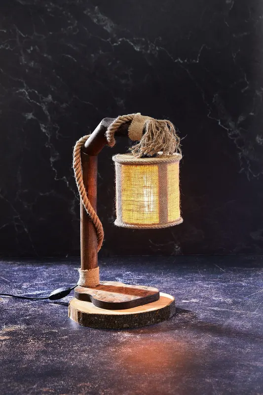 Veioză Cylinder Table Lamp - Natural
