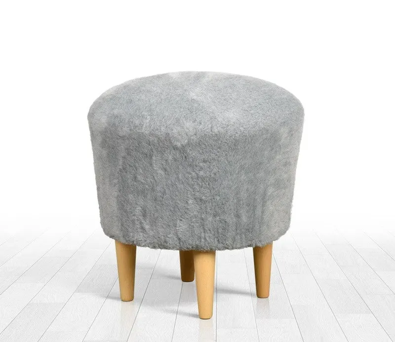 Puf Sheep, Alb, 42x42x42 cm - Gri