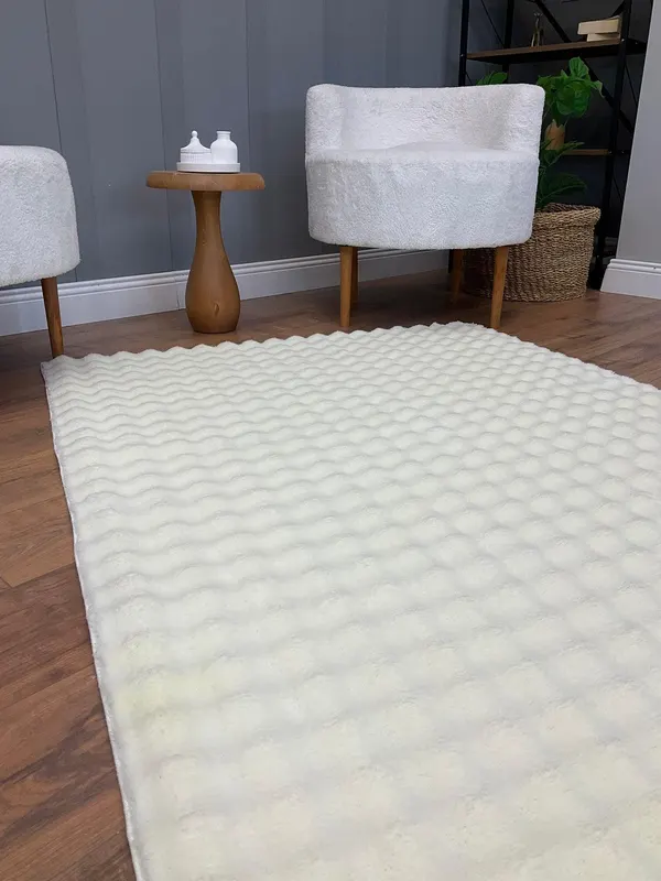 Covor Puffy Bubble Duz (diverse dimensiuni) - Crem / 100 x 200