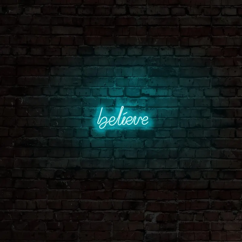 Aplica de Perete Neon Believe - Albastru