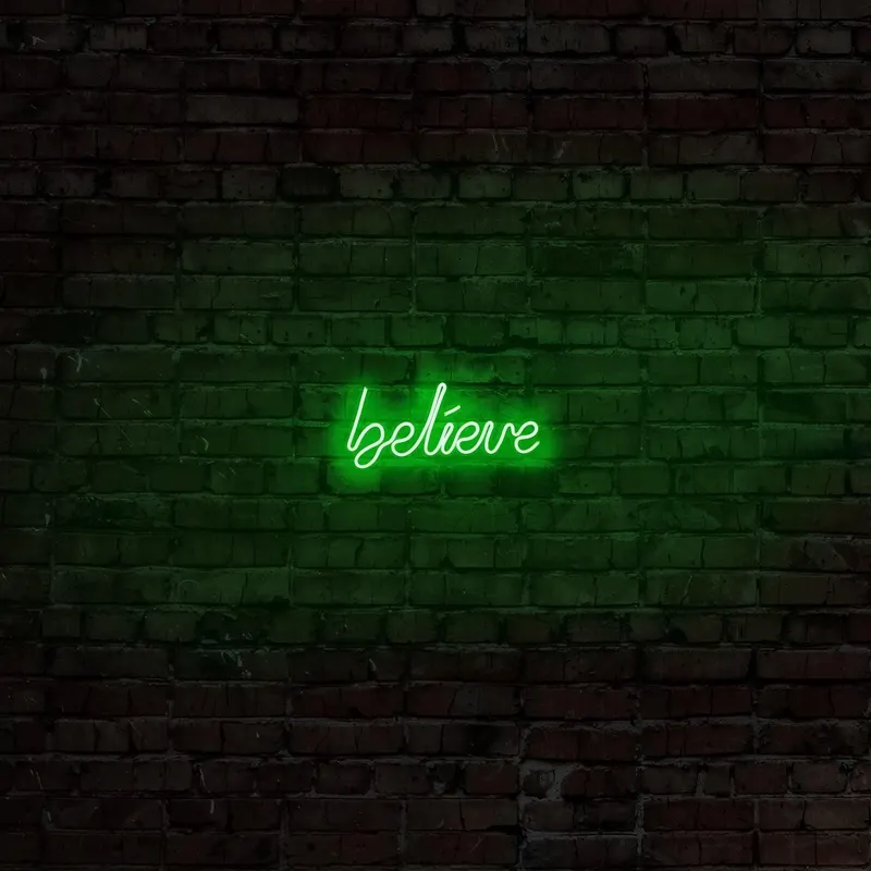 Aplica de Perete Neon Believe - Verde