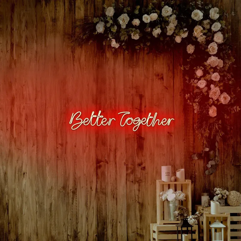 Aplica de Perete Neon Better Together - Rosu