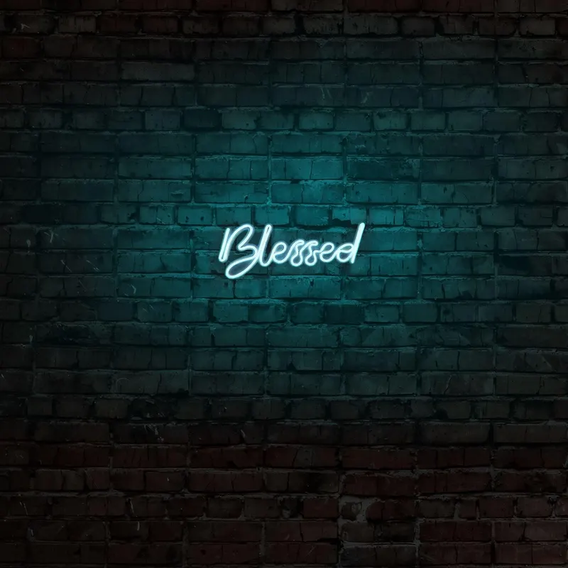 Aplica de Perete Neon Blessed - Albastru