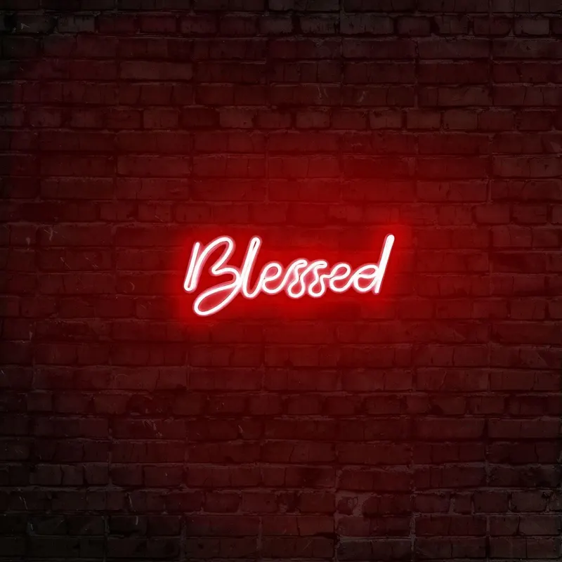 Aplica de Perete Neon Blessed - Rosu