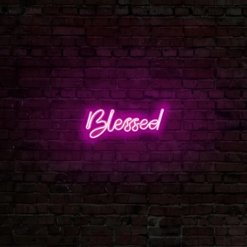Aplica de Perete Neon Blessed - Roz