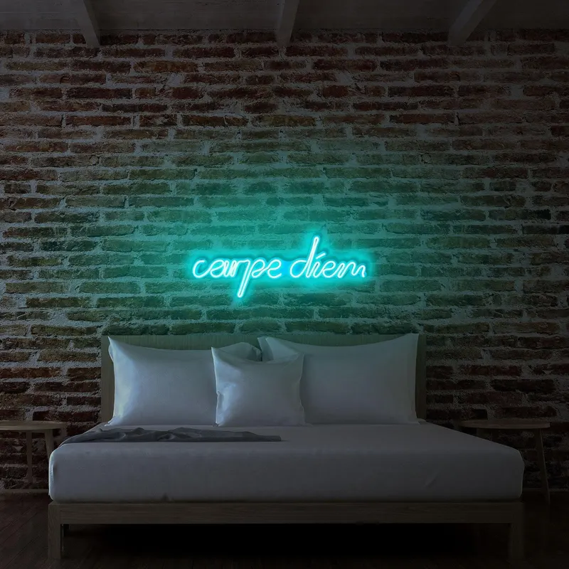 Aplica de Perete Neon Carpe Diem - Albastru