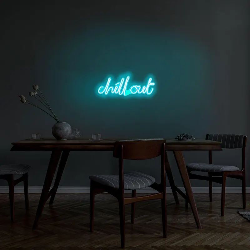Aplica de Perete Neon Chill Out - Albastru