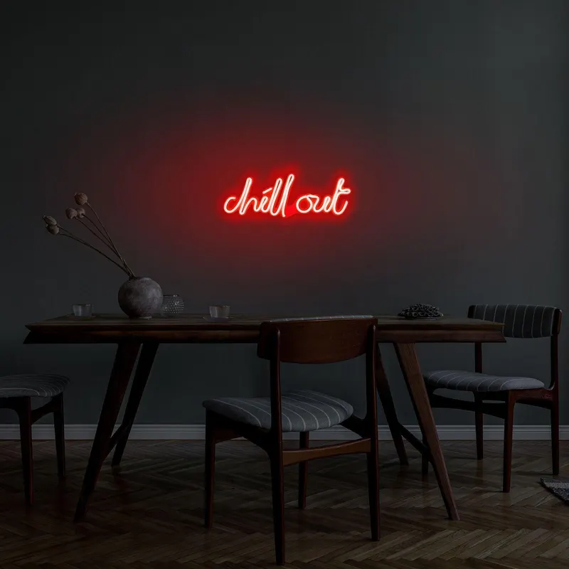 Aplica de Perete Neon Chill Out - Rosu