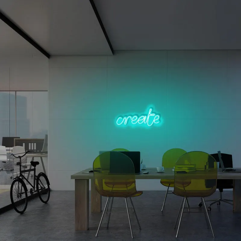 Aplica de Perete Neon Create - Albastru