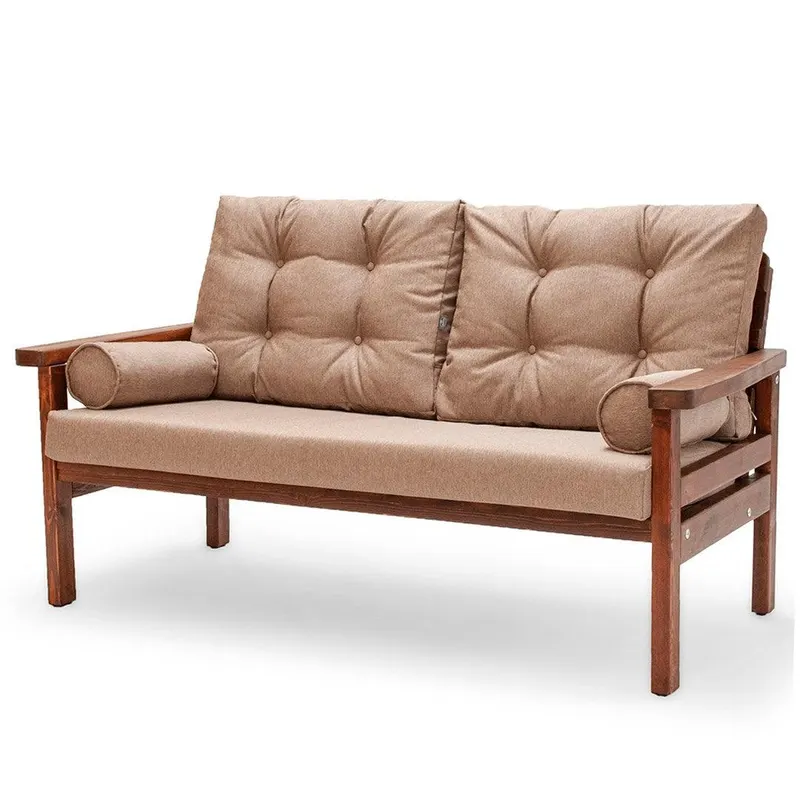 Canapea De Gradina fixa 3 locuri Aloha , 164 x 95 x 83 cm - Maro