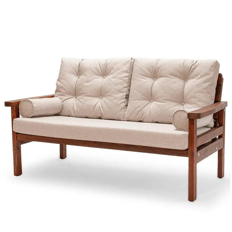 Canapea De Gradina fixa 3 locuri Aloha , 164 x 95 x 83 cm - Bej