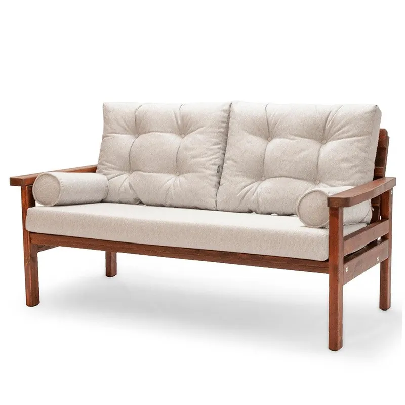 Canapea De Gradina fixa 3 locuri Aloha , 164 x 95 x 83 cm - Gri