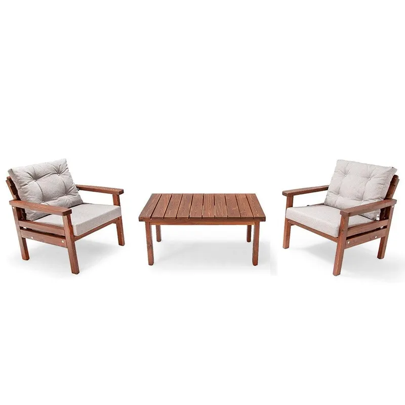 Set De Lounge De Gradina Torino, 3 piese - Natur