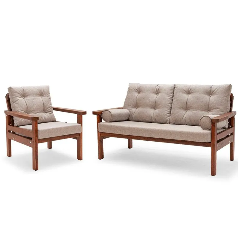 Set De Lounge De Gradina Zealot, 2 piese - Natur