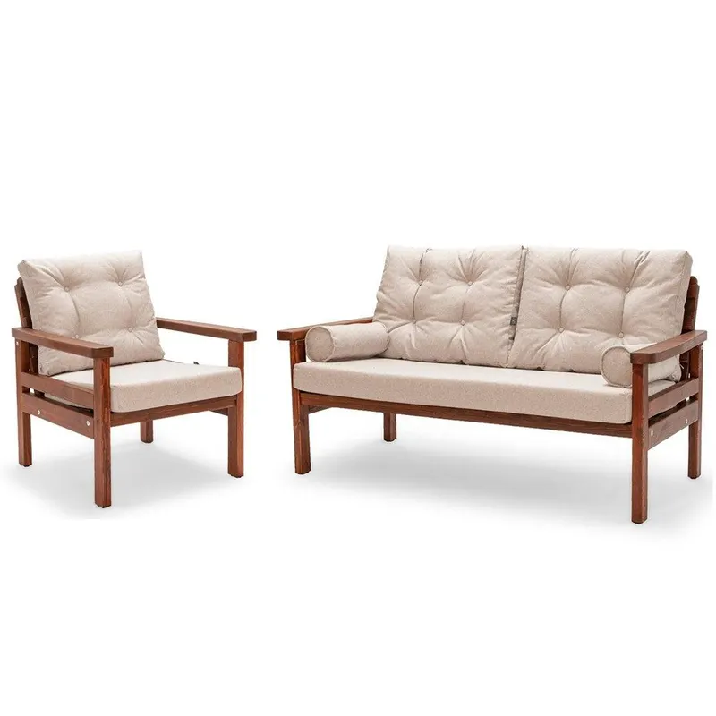 Set De Lounge De Gradina Zealot, 2 piese - Crem