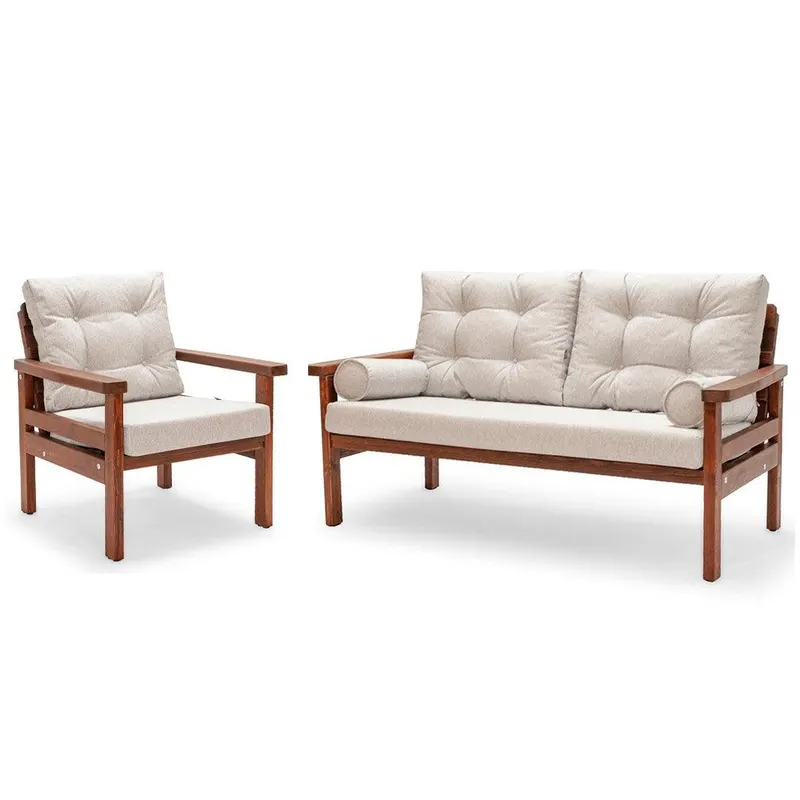 Set De Lounge De Gradina Zealot, 2 piese - Gri