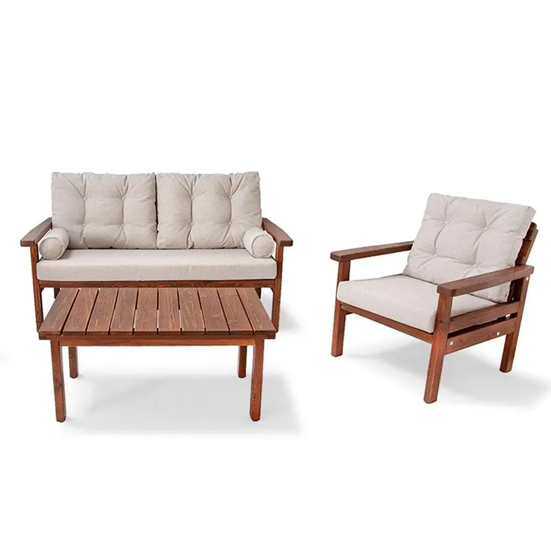 Set De Lounge De Gradina Teyze, 3 piese - Crem