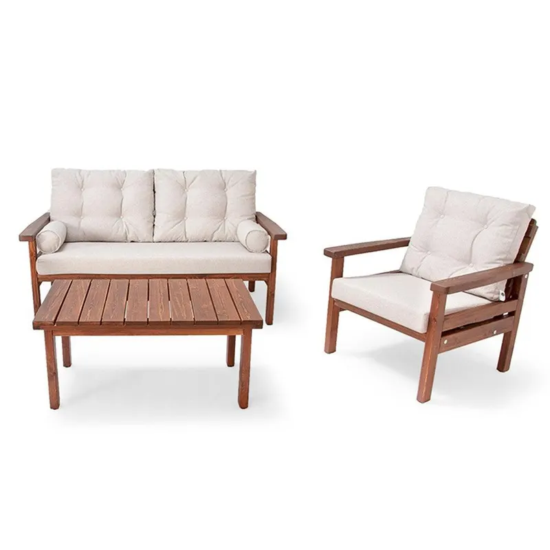 Set De Lounge De Gradina Teyze, 3 piese - Gri