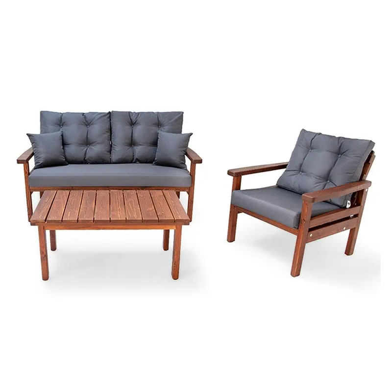 Set De Lounge De Gradina Teyze, 3 piese - Antracit
