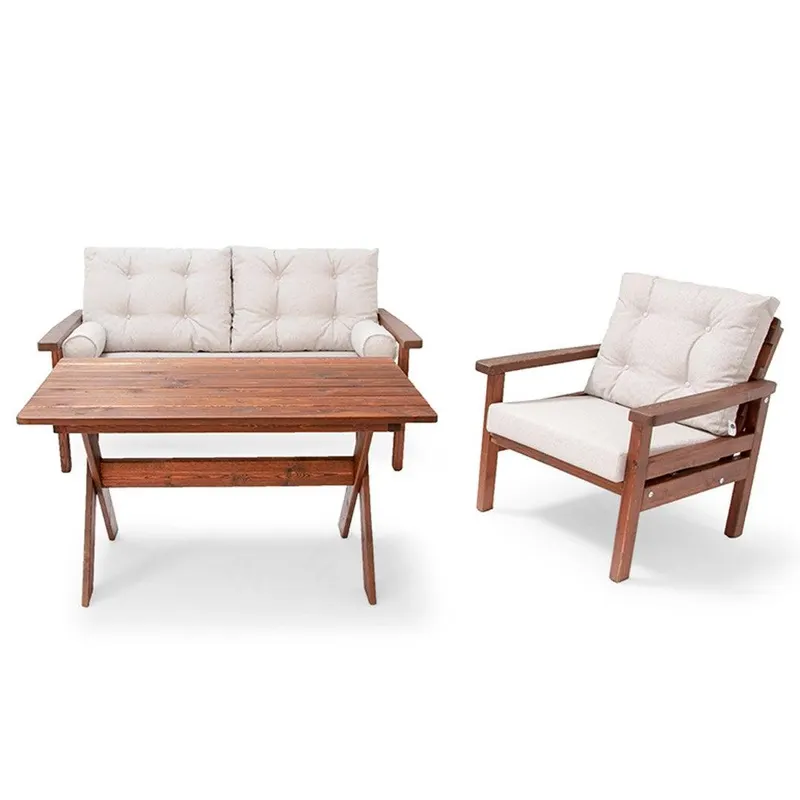 Set De Lounge De Gradina Ceylan, 3 Piese - Gri