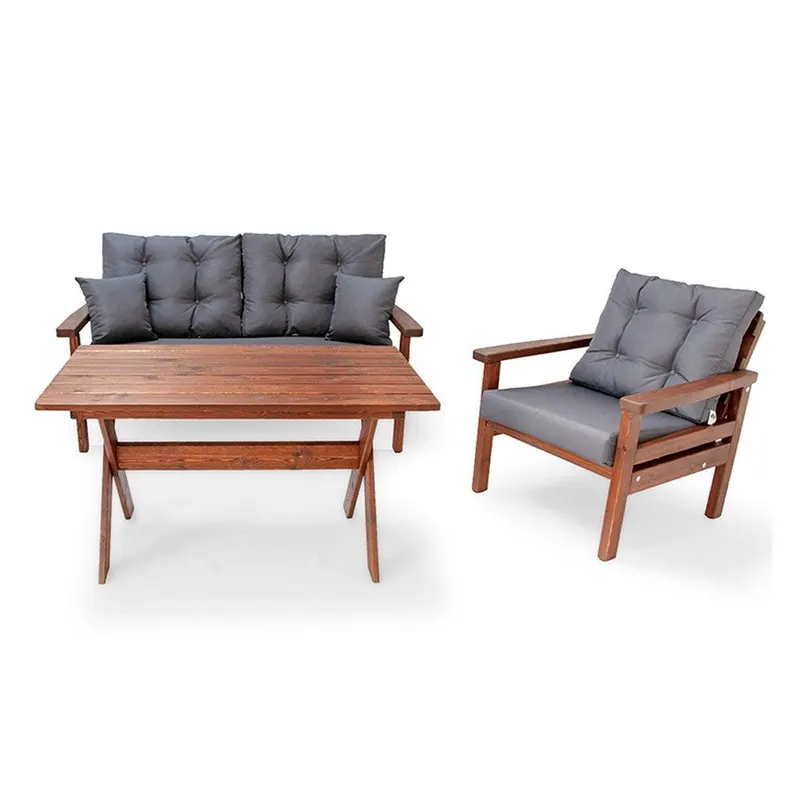 Set De Lounge De Gradina Ceylan, 3 Piese - Antracit
